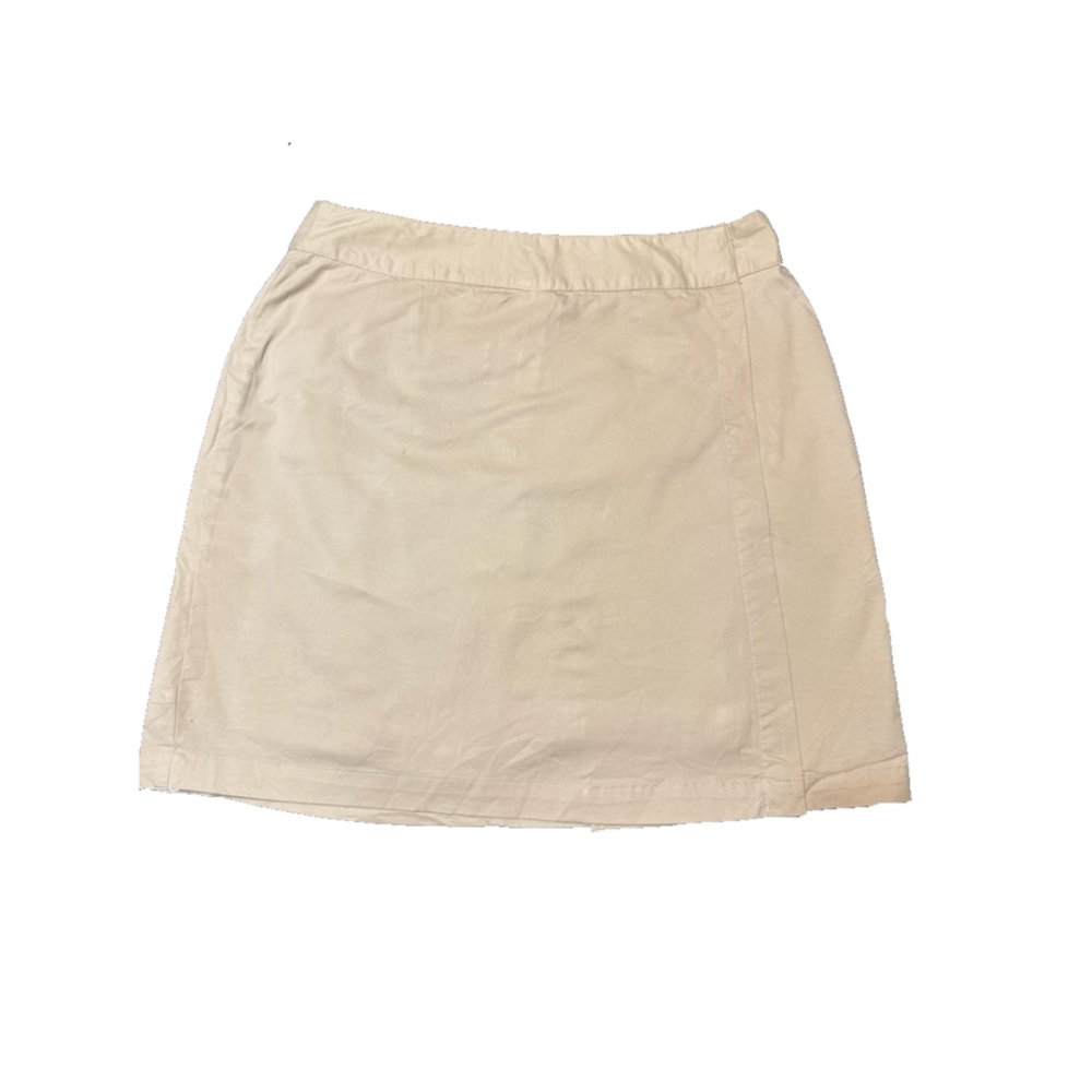 Khaki Wrap Skirt with Shorts